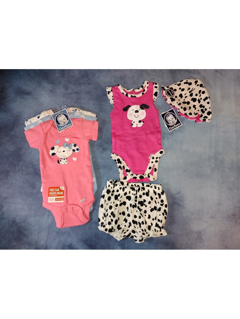 New with tags gerber body suits and outfit bundle